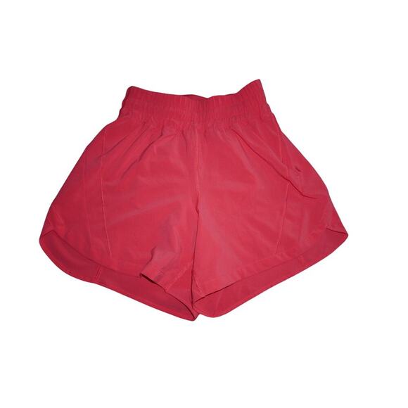 Lululemon Speed Up Shorts 4" Lined Coral Red Women’s Size 4 Running Activewear - Picture 3 of 9